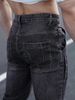 Men's Jeans, Elastic Denim, Dark Gray Leggings, Multi Craft Design, Slim Fit And Slimming Men's Pants_mkmklike.com