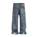 Men's Clothing Fashion Brand New Retro 3D Printed Washed Jeans Straight Personality Baggy Trousers_mkmklike.com