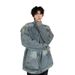Loom Style Denim For Men, Spring Autumn, Retro High-End Feel, European And American Trendy Brand, Striped Stand Collar Jacket_mkmklike.com
