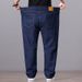 Large Size Jeans Men's Fattened Plus Size Fat Loose Straight Jeans Men's Elastic Cross-border Jeans_mkmklike.com