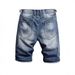 Men's Distressed Denim Shorts – Vintage Washed Indigo, Relaxed Fit & Raw Edge (S-2xl) Vintage Indigo Wash_mkmklike.com
