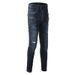 Men’s Slim Fit Stretch Jeans – Vintage Washed, Multi-Pocket, Mid-Rise (28-36, Dark Blue)_mkmklike.com