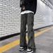 Vintage Washed Distressed High-Waisted Relaxed Fit Wide-Leg Jeans For Men – Streetwear Retro Style_mkmklike.com