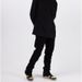 Nordmann European And American Vibe Patchwork Hem Destroyed Frayed Edge Flared Jeans For Men, Niche Black Loose Straight Street_mkmklike.com