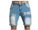 Men's Clothing Classic Men's Denim Shorts - Mid-Thigh 5-Inch Inseam Straight Leg Casual Summer Jeans Shorts - S-XXL (Non-Stretch Cotton)_mkmklike.com