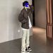 Men's Slim Fit Straight Leg Jeans Washed Yellow Mud Dyed High Street Trendy Brand American Retro Vibe Slightly Flared Pants_mkmklike.com