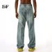 EF JEANS | 2024 New Product Foundation American High Street Gradual Change Design Loose Casual Pants Straight Jeans Tide_mkmklike.com