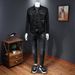 Loom Europe Station 2023 Spring And Autumn New Slim Fit Printed Men's Coat Top Turn-down Collar Jacket Denim Clothing_mkmklike.com