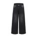 Street Style Denim Washed Vintage Distressed Punk Wide-Leg Loose Dad Men's Versatile Straight-Leg Pants_mkmklike.com