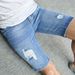 Men's Clothing Ripped Denim Shorts Fashion Personality Shorts High Street Fashion Men's Pants Slim Fit Denim_mkmklike.com