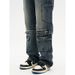 Nordmann Vintage Design Multi-Pocket Jeans For Men, Autumn And Winter Loose Straight Wide-Leg, American Style Trendy Casual_mkmklike.com