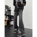 Nordmann European And American Style Retro Gradient Jeans For Men, Ins Trendy Brand, Distressed Design, Niche High Street Flared_mkmklike.com