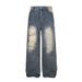 American Style New Vintage Washed Jeans Unisex Trendy Brand Straight Loose Wide Leg Floor-Length Western Show Pants_mkmklike.com