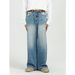Men's Clothing New Korean Loose and Versatile Blue Straight Leg Jeans for Men_mkmklike.com
