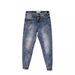 Men's Slim-Fit Stretch Jeans Classic Straight-Leg Denim Pants Comfortable Mid-Rise Design 9-Inch Cuff (28-36)_mkmklike.com