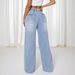 Plus Size High-Waisted Straight Leg Jeans – Classic Blue Relaxed Fit Denim Pants For Women (Wide-Leg Comfort Stretch Trousers)_mkmklike.com