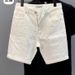 Men's Rhinestone Embellished Denim Shorts – High-Street Summer Fashion With Glamorous Detailing (Slim Fit, Mid-Length, Trendy Streetwear)_mkmklike.com