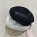 Hot Sale Hollow woven breathable Beret summer women's simple casual painter travel multifunctional pumpkin mushroom hat_mkmklike.com