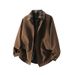 American Plaid Patchwork Two-Piece Jacket Men's Spring And Autumn British Style Melad Brown Flight Collar Coat Men_mkmklike.com
