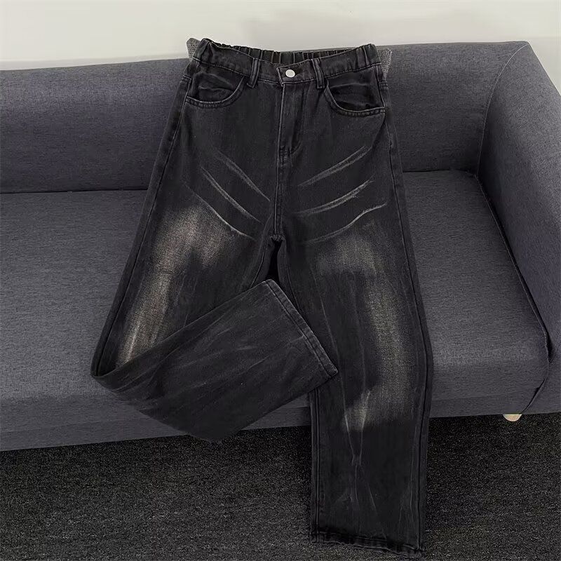 Men's Clothing Jeans For Men And Women, Flared Cleanfit, Niche High End American Straight Trousers_mkmklike.com