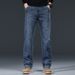 Men's plus Size Cross Border Jeans Loose Fit Straight Leg Long Pants for Autumn Winter_mkmklike.com