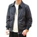 American Style Casual Business Workwear Jacket Young Men, Spring And Autumn Versatile Turn-Down Collar Jacket, Loose_mkmklike.com
