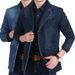 Men's Denim Suit, Men's Denim Xiaoxi Decoration, Plus Size Casual Suit Jacket_mkmklike.com