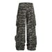 Functional Multi-Pocket Design Camouflage Cargo Men's High Street Trend Denim Sports Casual Outdoor Tactical Pants_mkmklike.com