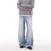 Men's Clothing Cleanfit Casual Washed Jeans For Men And Women Street Style Straight Loose Retro Trousers Wide Leg Pants_mkmklike.com