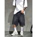 Men's Clothing Men's Style Distressed Denim Shorts Summer Loose Fit Casual Five Point Pants Trendy Version For Formal & Casual_mkmklike.com