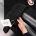 Men's Clothing Cleanfit Black Splatter Wash Flared Jeans High Street Vibe Straight Leg Pants_mkmklike.com