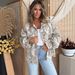 Women's Retro Leaf Print Loose Denim Top European American Style Casual Fashion 2026 Cross Border Trendy Garment_mkmklike.com