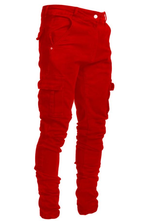 Men's Casual Stylish Straight Slim Fit Jeans Young Hiphop Skinny Denim Pants_mkmklike.com