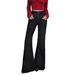 High-Waisted Women's Street Style Jeans with Studs Clean Fit Slightly Flared Unique Versatile Denim_mkmklike.com