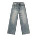 Men's Clothing Washed Distressed 3D Whiskered Texture Vintage Washed Wide-Leg Jeans – Relaxed Fit With Distressed Whisker Details, Timeless Blue Denim_mkmklike.com
