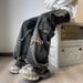 West Coast Oversize Pants Men's American High Street Rough Jeans Loose Straight Wide Leg Overalls Tide_mkmklike.com