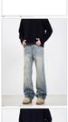Classic Straight-Leg Relaxed Fit Jeans For Men & Women | Comfortable Cotton Denim Pants | Casual & Office Wear | Blue Washed Denim | Sizes S-3xl_mkmklike.com