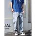 Men's Clothing Retro Wide-Leg Jeans For Men - 90s Vintage Relaxed Fit Denim Pants With Mid-Rise Comfort_mkmklike.com