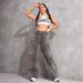 European And American Cross-Border New High-Waisted Slimming Loose Floor-Length Flared Straight-Leg Pants Casual Jeans_mkmklike.com
