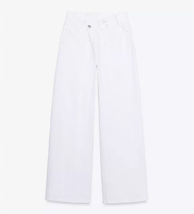 TAOP&ZA Women's Double Layer Wide Leg Straight Leg Jeans High Waisted Commuter Trousers Fashion Early Autumn New_mkmklike.com