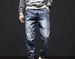 Men's Cargo Jeans Autumn Style Elastic Waistband Loose Fit Tapered Legs Harem Style High End Trendy Brand Cool And Stylish_mkmklike.com