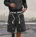 Men's Rhinestone Frayed Edges Denim Shorts European Style Spring Summer Exclusive_mkmklike.com