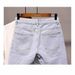 Men's Summer Casual Shorts - Stretch Denim Bermuda Shorts With Comfort Fit, Light Blue, Trendy Streetwear For Youth_mkmklike.com