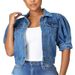 New Denim Jacket Short Sleeve Puff Sleeve Jacket Women_mkmklike.com