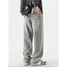 Nordmann Men's Cargo Jeans American Retro Trend Loose Straight Autumn Winter Versatile Trendy Cool Casual Long Pants_mkmklike.com