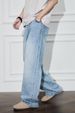 Men's Stylish Chic Jeans Trendy Loose Fit Wide Leg Slimming Height Enhancing Straight Leg Trousers_mkmklike.com