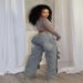 2027 Fashion European-USA Style Detachable Concealed Button Design Irregular Jeans Women High Waist Straight Type Washed Denim Pants_mkmklike.com