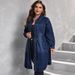 K Large Size Women's Waist Cinching Temperament Shirt, High-end Jacket_mkmklike.com