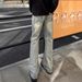 Men's Straight Leg Jeans – American Vintage Washed Blue Denim, Whiskering & Bamboo Pattern, High-Street Unisex Fit (S-XXXL)_mkmklike.com
