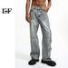 EF JEANS | 2023 New American Retro Street Niche Trendy Big Pocket Design Loose Tooling Jeans_mkmklike.com